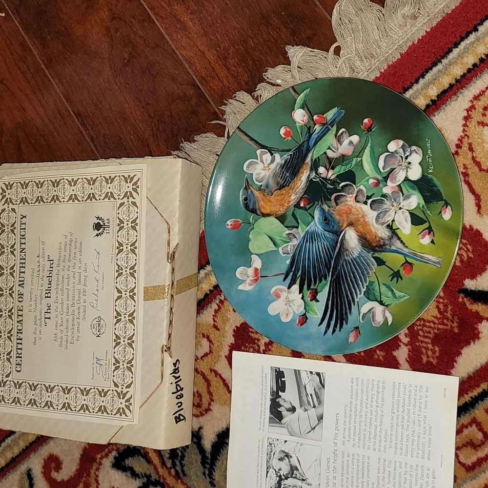 Bluebirds Plate